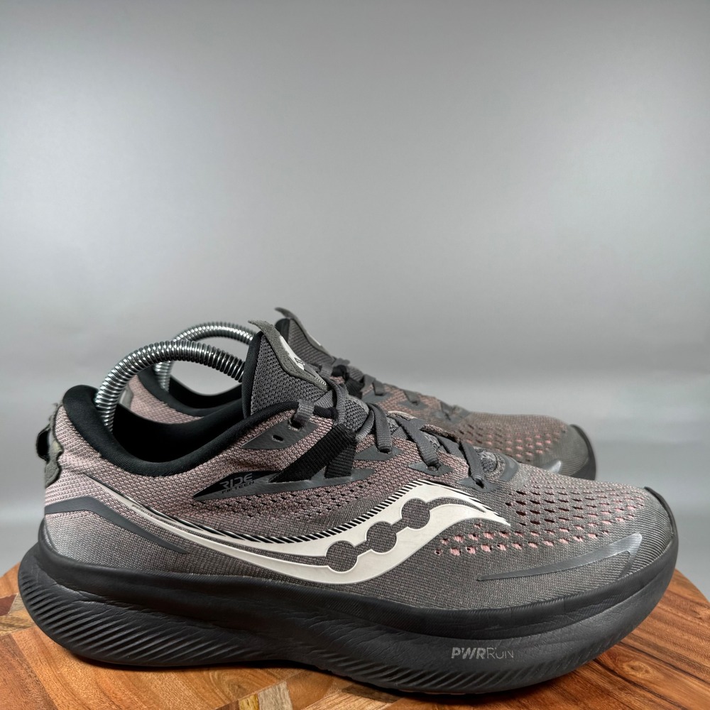 Saucony Ride 15 Womens Running Shoes Charcoal Rose S10729-22 Size‎ 9.5